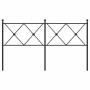 Kopfteil aus schwarzem Metall, 160 cm von vidaXL, Kopf- und Fußteile - Ref: Foro24-376537, Preis: 48,82 €, Rabatt: %