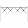 Kopfteil aus schwarzem Metall, 160 cm von vidaXL, Kopf- und Fußteile - Ref: Foro24-376537, Preis: 48,07 €, Rabatt: %