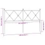 Kopfteil aus schwarzem Metall, 160 cm von vidaXL, Kopf- und Fußteile - Ref: Foro24-376537, Preis: 48,07 €, Rabatt: %