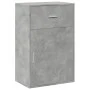 Armario almacenaje madera ingeniería gris hormigón 56,5x39x90cm de vidaXL, Taquillas y armarios de almacenamiento - Ref: Foro...