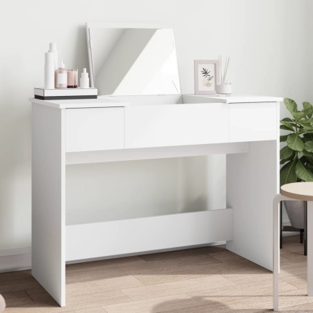 Tocador con espejo blanco 100x45x76 cm de vidaXL, Tocadores para dormitorios - Ref: Foro24-840695, Precio: 135,39 €, Descuent...