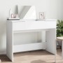 Tocador con espejo blanco 100x45x76 cm de vidaXL, Tocadores para dormitorios - Ref: Foro24-840695, Precio: 135,39 €, Descuent...