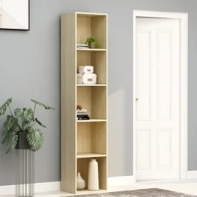 Oak-colored plywood shelf 40x30x189 cm by vidaXL, Bookcases and shelves - Ref: Foro24-800957, Price: 94,21 €, Discount: %