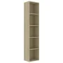Eichenfarbenes Sperrholzregal 40x30x189 cm von vidaXL, Bücherregale und Regale - Ref: Foro24-800957, Preis: 94,21 €, Rabatt: %