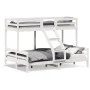 Etagenbett aus massivem weißem Kiefernholz, 90 x 200/140 x 200 cm von vidaXL, Betten und Lattenroste - Ref: Foro24-3207174, P...