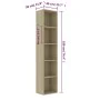 Eichenfarbenes Sperrholzregal 40x30x189 cm von vidaXL, Bücherregale und Regale - Ref: Foro24-800957, Preis: 94,21 €, Rabatt: %
