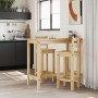 3-teiliges Bar-Set aus massivem Kiefernholz von vidaXL, Möbelsets für Küchen und Esszimmer - Ref: Foro24-4005690, Preis: 210,...