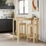 Set de bar 3 piezas madera maciza de pino de vidaXL, muebles para cocinas y comedores - Ref: Foro24-4005690, Precio: 206,99 €...