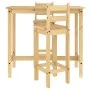 3-piece solid pine wood bar set by vidaXL, Furniture sets for kitchens and dining rooms - Ref: Foro24-4005690, Price: 206,99 ...