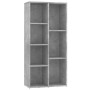 Graues Holzwerkstoffregal 50x25x106 cm von vidaXL, Bücherregale und Regale - Ref: Foro24-801111, Preis: 51,20 €, Rabatt: %