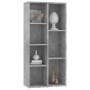 Graues Holzwerkstoffregal 50x25x106 cm von vidaXL, Bücherregale und Regale - Ref: Foro24-801111, Preis: 51,20 €, Rabatt: %