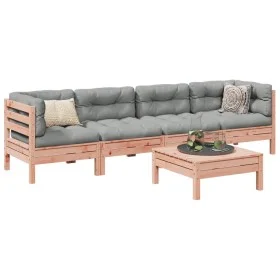 5-piece garden sofa set with Douglas fir wood cushions by vidaXL, Garden sets - Ref: Foro24-3299284, Price: 376,09 €, Discoun...
