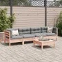 5-piece garden sofa set with Douglas fir wood cushions by vidaXL, Garden sets - Ref: Foro24-3299284, Price: 376,09 €, Discoun...