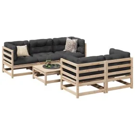 Garden sofa set 6 pieces solid pine wood by vidaXL, Garden sets - Ref: Foro24-3299286, Price: 376,53 €, Discount: %