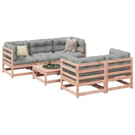 6-piece garden sofa set with Douglas fir wood cushions by vidaXL, Garden sets - Ref: Foro24-3299292, Price: 542,33 €, Discoun...