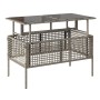 Set sofás jardín 4 pzas y cojines ratán PE vidrio gris claro de vidaXL, Sofás modulares de exterior - Ref: Foro24-368139, Pre...