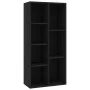 Estantería de madera contrachapada negro 50x25x106 cm de vidaXL, Librerías y estanterías - Ref: Foro24-801108, Precio: 64,76 ...