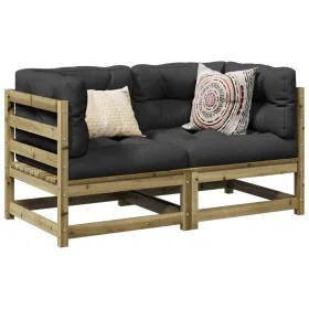 Garden sofa set 2 pieces impregnated pine wood by vidaXL, Garden sets - Ref: Foro24-3295813, Price: 133,56 €, Discount: %