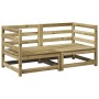 Gartensofa-Set 2-teilig aus imprägniertem Kiefernholz von vidaXL, Gartensets - Ref: Foro24-3295813, Preis: 138,27 €, Rabatt: %