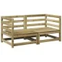 Juego de sofás de jardín 2 piezas madera de pino impregnada de vidaXL, Conjuntos de jardín - Ref: Foro24-3295813, Precio: 136...