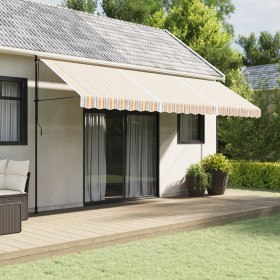 Tela de repuesto de toldo rayas de colores 5x3 m de vidaXL, Toldos - Ref: Foro24-367730, Precio: 69,08 €, Descuento: %