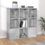 Betongraues Sperrholzregal 98x30x98 cm von vidaXL, Bücherregale und Regale - Ref: Foro24-801120, Preis: 83,15 €, Rabatt: %