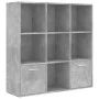 Concrete gray plywood shelf 98x30x98 cm by vidaXL, Bookcases and shelves - Ref: Foro24-801120, Price: 78,00 €, Discount: %