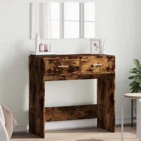 Dressing table with smoked oak mirror 80x39x80 cm by vidaXL, Bedroom Dressers - Ref: Foro24-840706, Price: 83,50 €, Discount: %