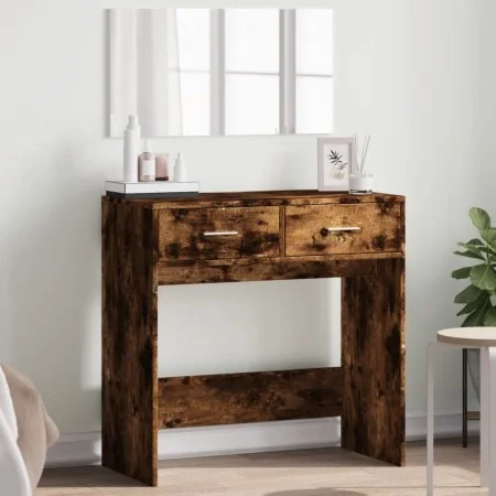 Dressing table with smoked oak mirror 80x39x80 cm by vidaXL, Bedroom Dressers - Ref: Foro24-840706, Price: 83,49 €, Discount: %