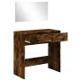 Dressing table with smoked oak mirror 80x39x80 cm by vidaXL, Bedroom Dressers - Ref: Foro24-840706, Price: 83,49 €, Discount: %