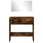 Dressing table with smoked oak mirror 80x39x80 cm by vidaXL, Bedroom Dressers - Ref: Foro24-840706, Price: 83,49 €, Discount: %