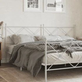 Kopfteil aus weißem Metall, 200 cm von vidaXL, Kopf- und Fußteile - Ref: Foro24-376589, Preis: 50,06 €, Rabatt: %