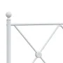 Kopfteil aus weißem Metall, 200 cm von vidaXL, Kopf- und Fußteile - Ref: Foro24-376589, Preis: 50,06 €, Rabatt: %