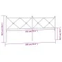 Cabecero de metal blanco 200 cm de vidaXL, Cabeceros y pies de cama - Ref: Foro24-376589, Precio: 50,02 €, Descuento: %