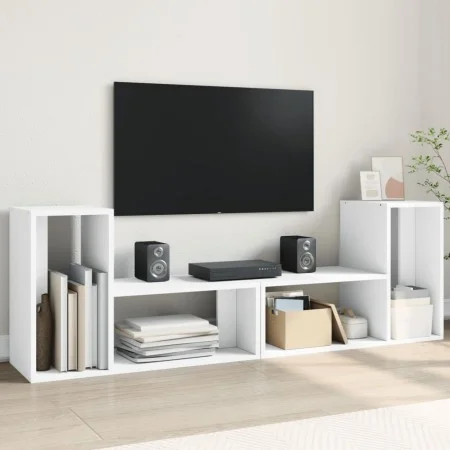 TV-Möbel 2-tlg. Holzwerkstoff weiß 75x30x50 cm von vidaXL, TV-Möbel - Ref: Foro24-840786, Preis: 56,10 €, Rabatt: %