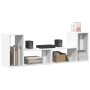 Muebles para TV 2 uds madera de ingeniería blanco 75x30x50 cm