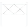 White metal headboard 100 cm by vidaXL, Headboards and footboards - Ref: Foro24-376580, Price: 38,88 €, Discount: %