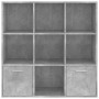 Betongraues Sperrholzregal 98x30x98 cm von vidaXL, Bücherregale und Regale - Ref: Foro24-801120, Preis: 83,15 €, Rabatt: %
