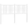 Cabecero de metal blanco 137 cm de vidaXL, Cabeceros y pies de cama - Ref: Foro24-376405, Precio: 44,03 €, Descuento: %