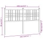 Cabecero de metal blanco 137 cm de vidaXL, Cabeceros y pies de cama - Ref: Foro24-376405, Precio: 44,78 €, Descuento: %