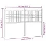 Cabecero de metal blanco 137 cm de vidaXL, Cabeceros y pies de cama - Ref: Foro24-376405, Precio: 44,03 €, Descuento: %