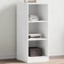 Weißer Kleiderschrank aus Holzwerkstoff, 48 x 41 x 102 cm von vidaXL, Kommoden-Organizer und Bar-Kleiderbügel - Ref: Foro24-8...