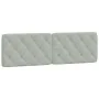 Cabecero de cama acolchado terciopelo gris claro 160 cm de vidaXL, Cabeceros y pies de cama - Ref: Foro24-374733, Precio: 72,...