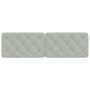 Cabecero de cama acolchado terciopelo gris claro 160 cm de vidaXL, Cabeceros y pies de cama - Ref: Foro24-374733, Precio: 66,...