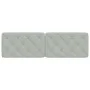 Cabecero de cama acolchado terciopelo gris claro 160 cm de vidaXL, Cabeceros y pies de cama - Ref: Foro24-374733, Precio: 72,...