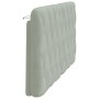 Cabecero de cama acolchado terciopelo gris claro 160 cm de vidaXL, Cabeceros y pies de cama - Ref: Foro24-374733, Precio: 66,...