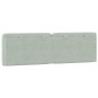 Cabecero de cama acolchado terciopelo gris claro 160 cm de vidaXL, Cabeceros y pies de cama - Ref: Foro24-374733, Precio: 66,...