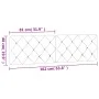 Cabecero de cama acolchado terciopelo gris claro 160 cm de vidaXL, Cabeceros y pies de cama - Ref: Foro24-374733, Precio: 72,...