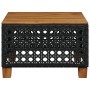 Garden table PE rattan and black acacia wood 55x55x36 cm by vidaXL, Garden tables - Ref: Foro24-365929, Price: 68,68 €, Disco...