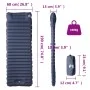 Self-inflating camping mattress with pillow 1 person gray by vidaXL, Air mattresses - Ref: Foro24-4007118, Price: 68,45 €, Di...